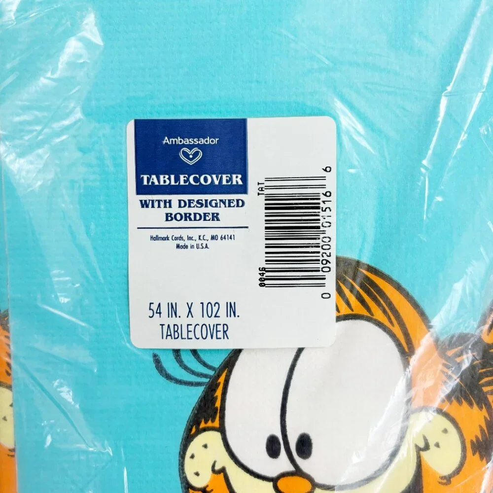 GARFIELD 1978 VTG Paper Tablecloth Cover Set Of 2 NIP Odie Hallmark Collectible